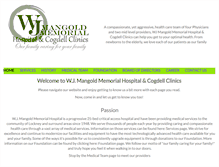 Tablet Screenshot of mangoldmemorial.org
